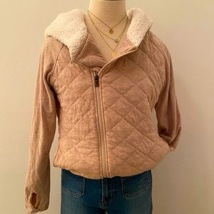 Extra soft and cozy Ugg jersey and shearling hoody. Size small